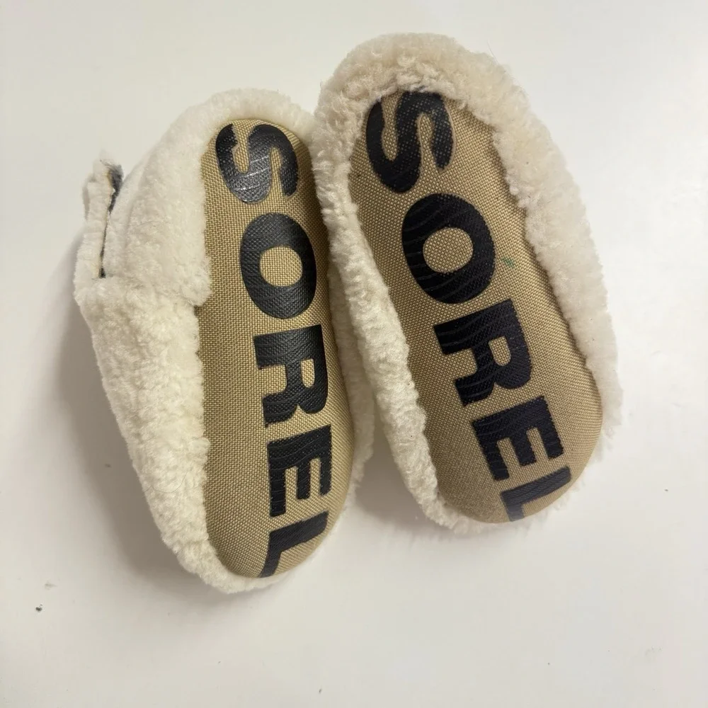 Sorel Kids Toddler Sz 12 Faux Fur Bear Claw Cute‎ Comfy Booties Slippers Shoes